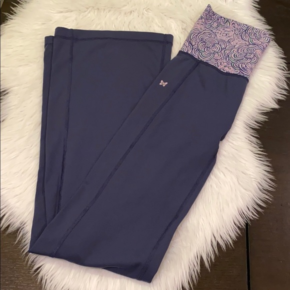 Lilly Pulitzer Pants - Lily Pulitzer Foldover Butterfly Yoga Pants XS
